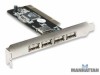 Tarjeta PCI 4 puertos USB 2.0 externos y 1 interno